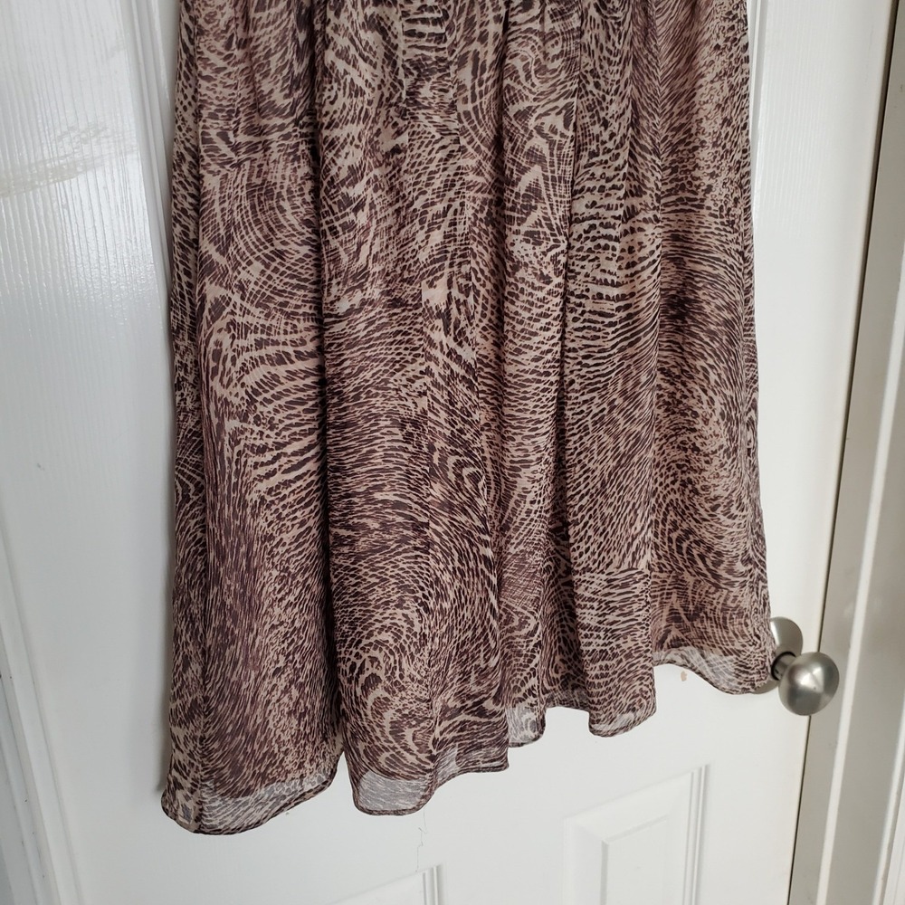Alice + Olivia Kimber Silk Sheer Animal Print Mini Dress Strappy Open Back Sm - Picture 7 of 10